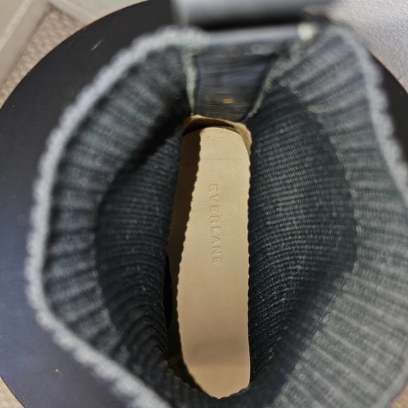 EVERLANE Women's The Glove Boot Ribbed Knit Slate Gray Booties Sz 9 - Picture 10 of 11